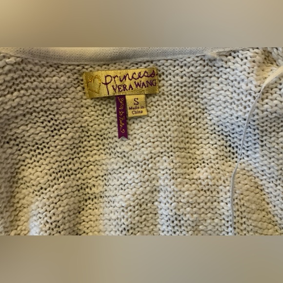 VERA WANG, OPEN CARDIGAN LONG SWEATER. - Picture 9 of 12